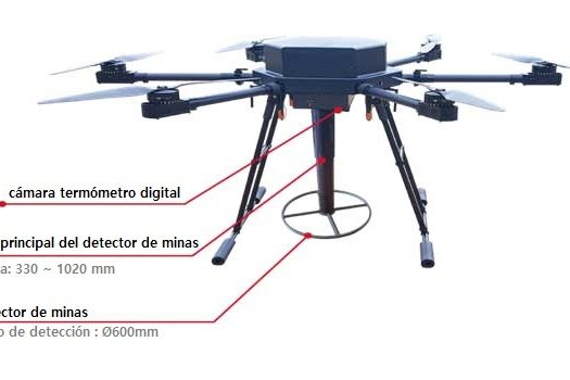 Drone de detección de minas
